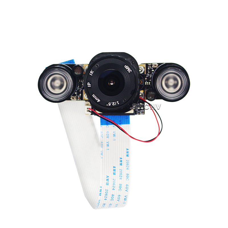 Raspberry Pi 4B/3B+ Camera 5MP 4mm Focal Length Night Vision IR-CUT Lens