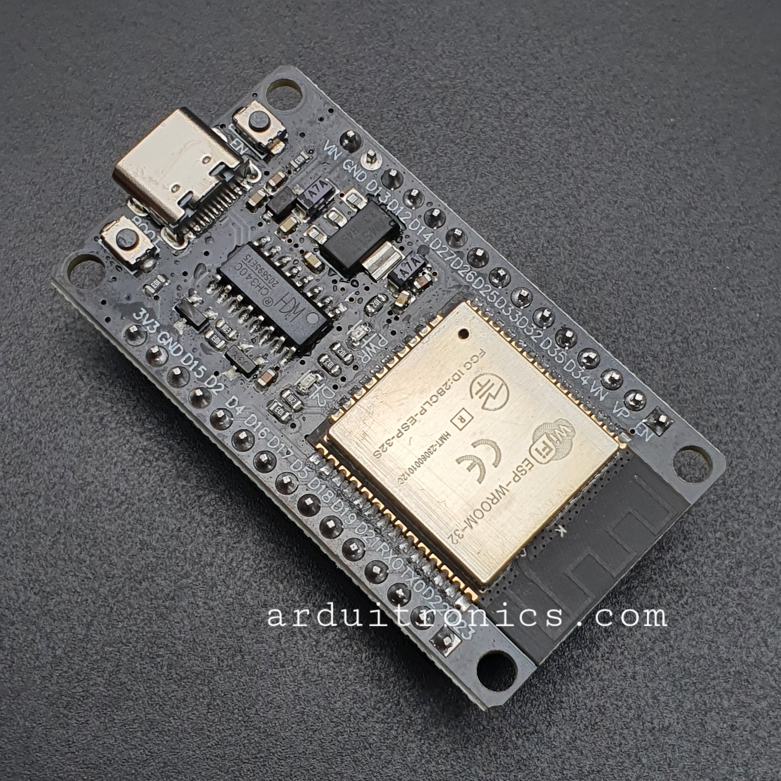 ESP32 NodeMCU ESP-WROOM-32 Wi-Fi and Bluetooth Module Dual Core Consumption CH340 USB Type-C 30 pin
