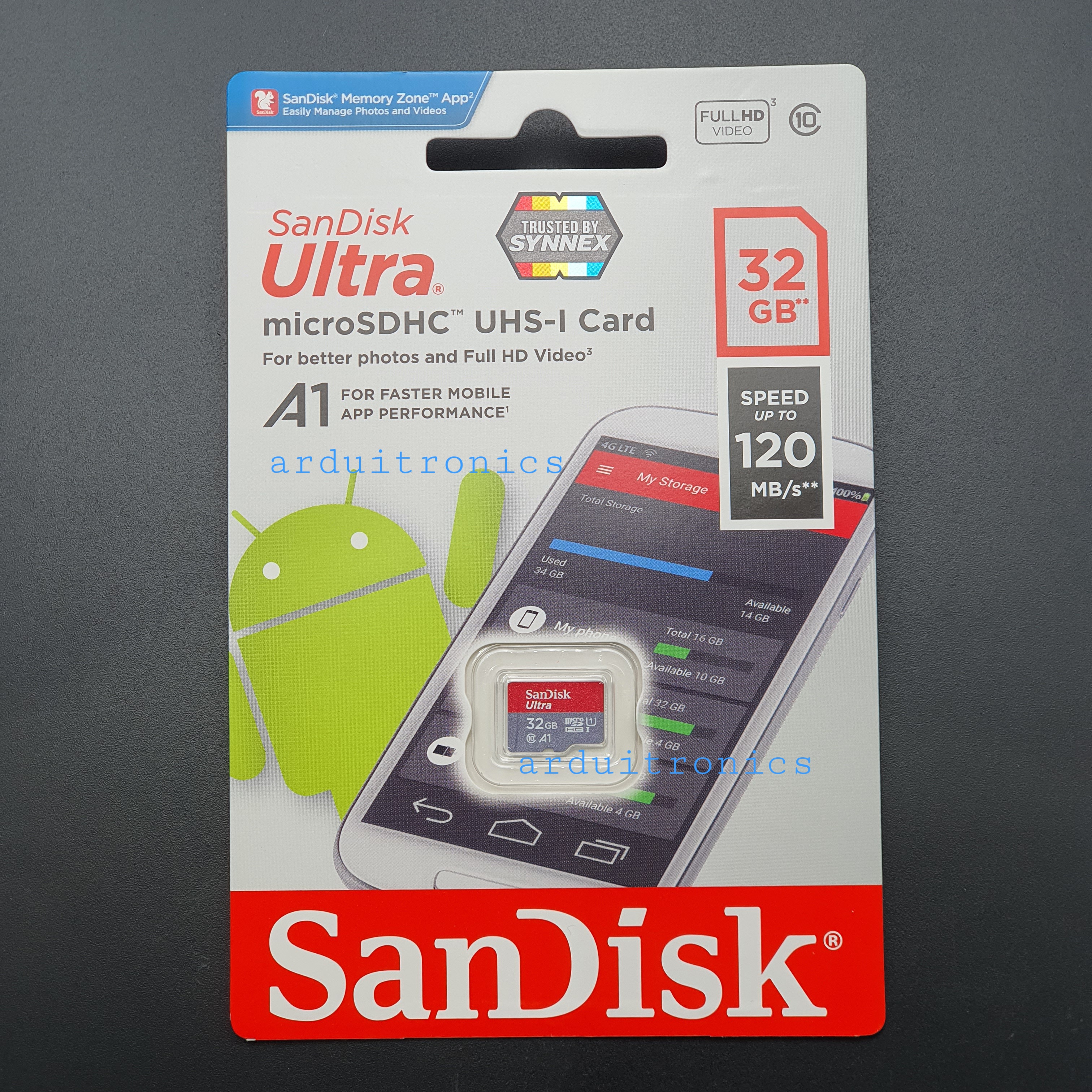 SanDisk Ultra MicroSDHC UHS-I SDCard 32GB Class10 (speed upto 120MB/s)