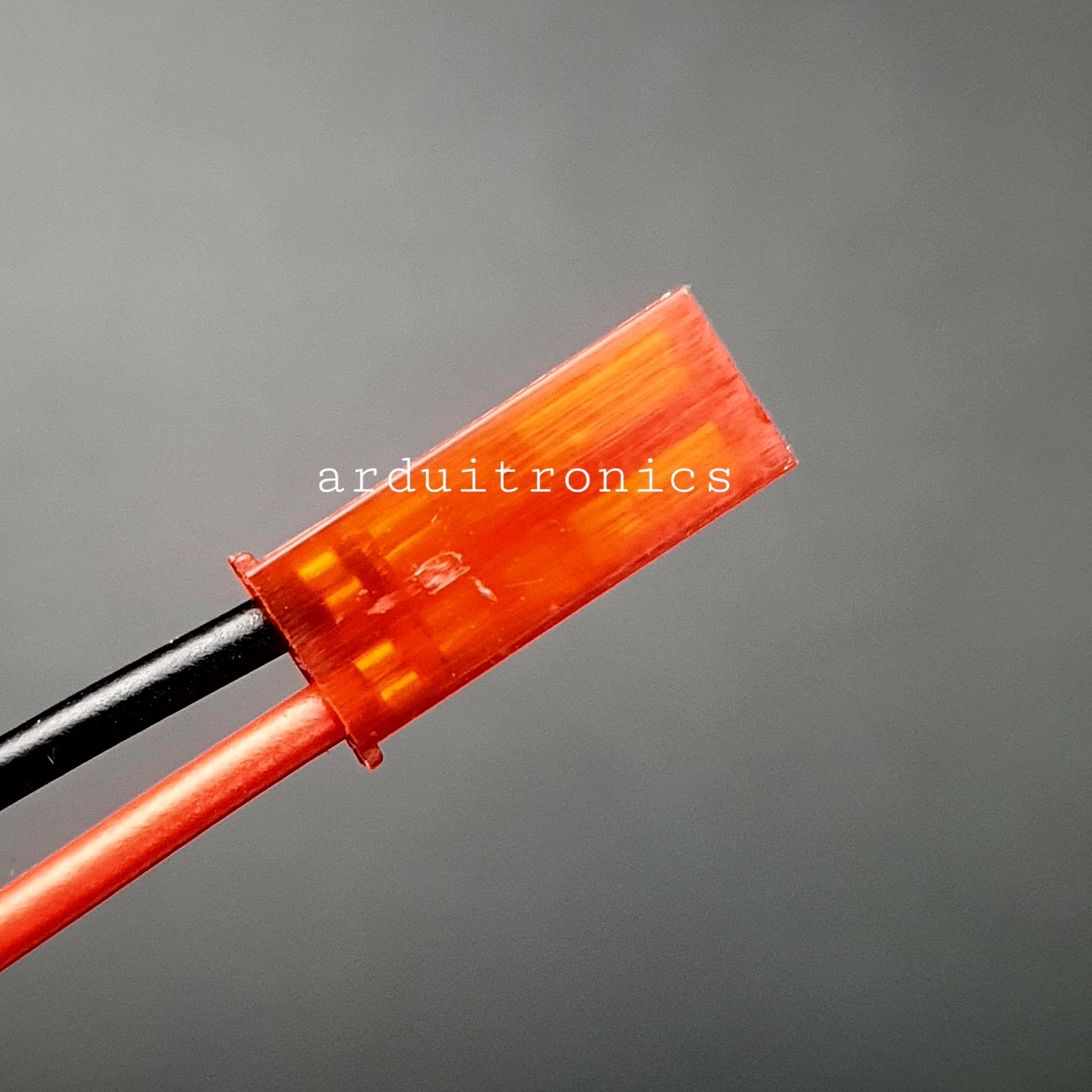 JST Connector 2Pin Plug Male สายต่อ JST ตัวผู้ พร้อมสายไฟยาว 10cm - Red