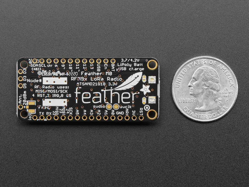 Adafruit Feather M0 RFM96 LoRa Radio - 433MHz - RadioFruit (แท้จาก Adafruit USA)