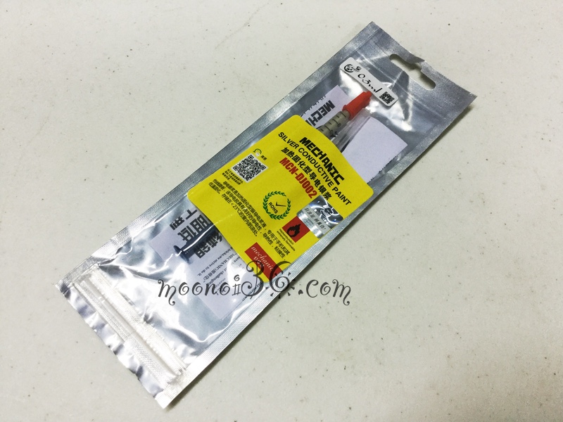 กาวเงินนำไฟฟ้า Grade A - 0.3ML ใช้เชื่อม ซ่อม หรือติดอุปกรณ์ในบอร์ด PCB เหมาะกับงานเล็กๆ