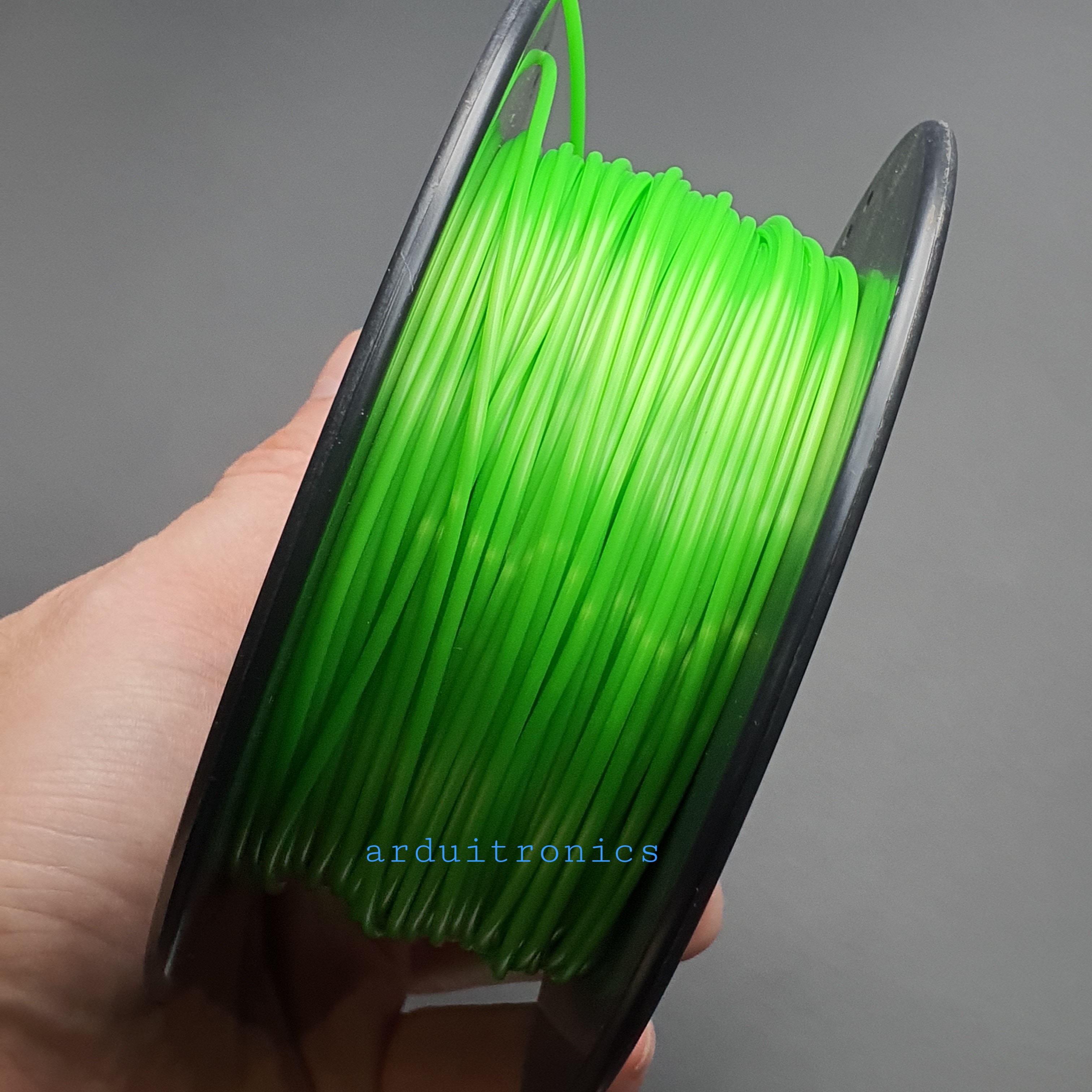 เส้นพลาสติก 3D Printer Filament PLA 1.75mm 0.20kg สีเขียว