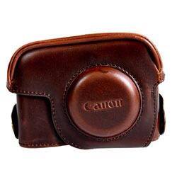 กระเป๋าหนังใส่กล้องCanon Powershot G9 G10 G11 G12 สีกาแฟ