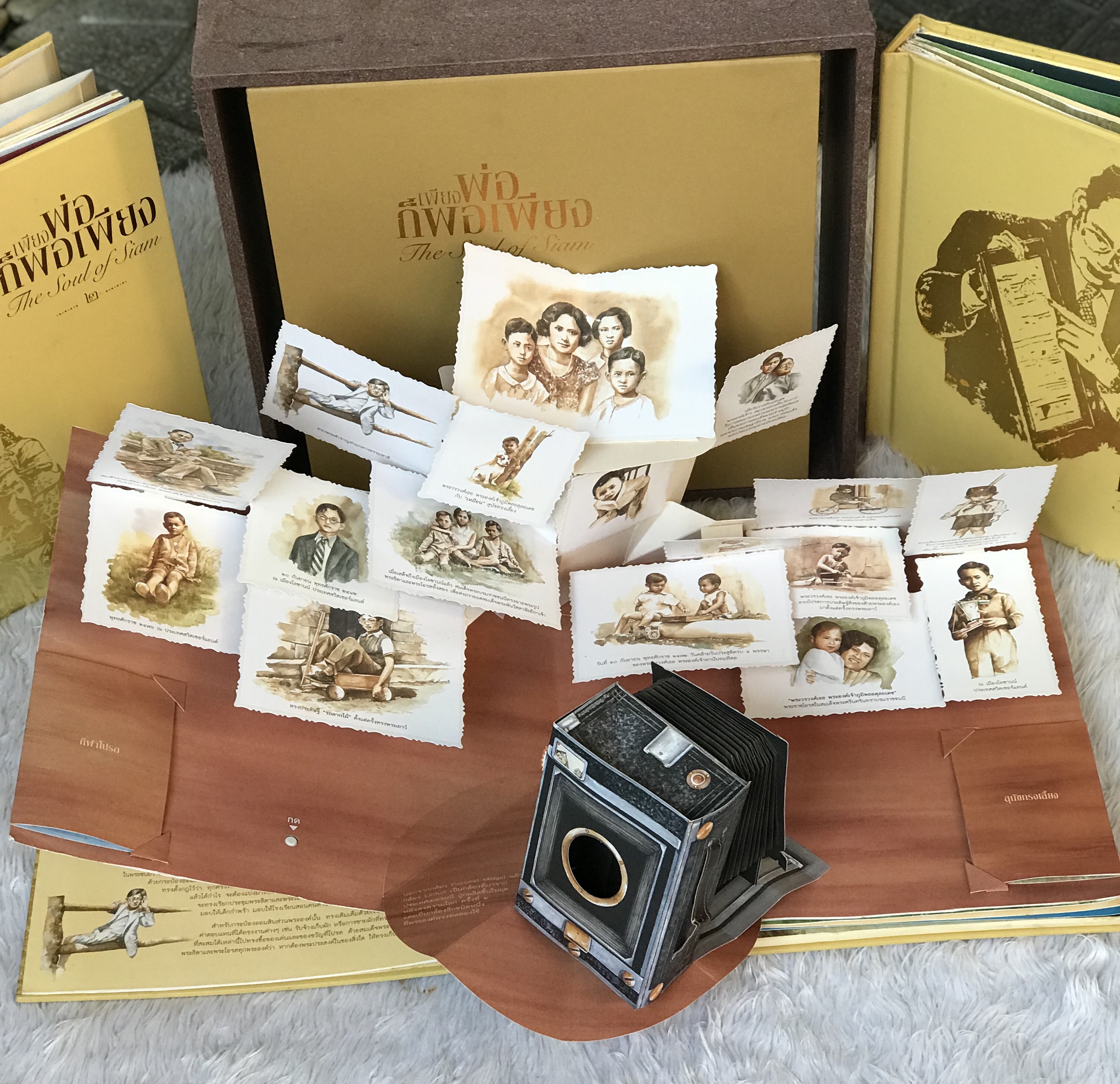Box Set หนังสือ 3 มิติ Popup ชุด "เพียงพ่อ ก็พอเพียง" The Soul of Siam นำเสนอพระราชประวัติและพระราชกรณียกิจ รัชกาลที่ 9