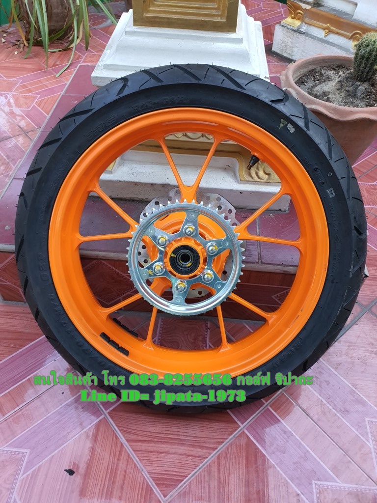 (CBR 150 i) ชุดวงล้อแม็กหลัง พร้อมยาง Hond CBR 150 i ปี 2019 แท้ (สินค้าตำหนิ)