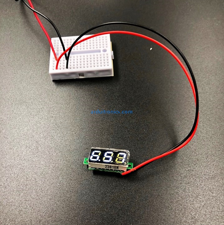 0.28" Digital DC volt meter 2.4-30V โวลต์มิเตอร์ 2.4-30V ขนาด 0.28 นิ้ว (สีขาว)