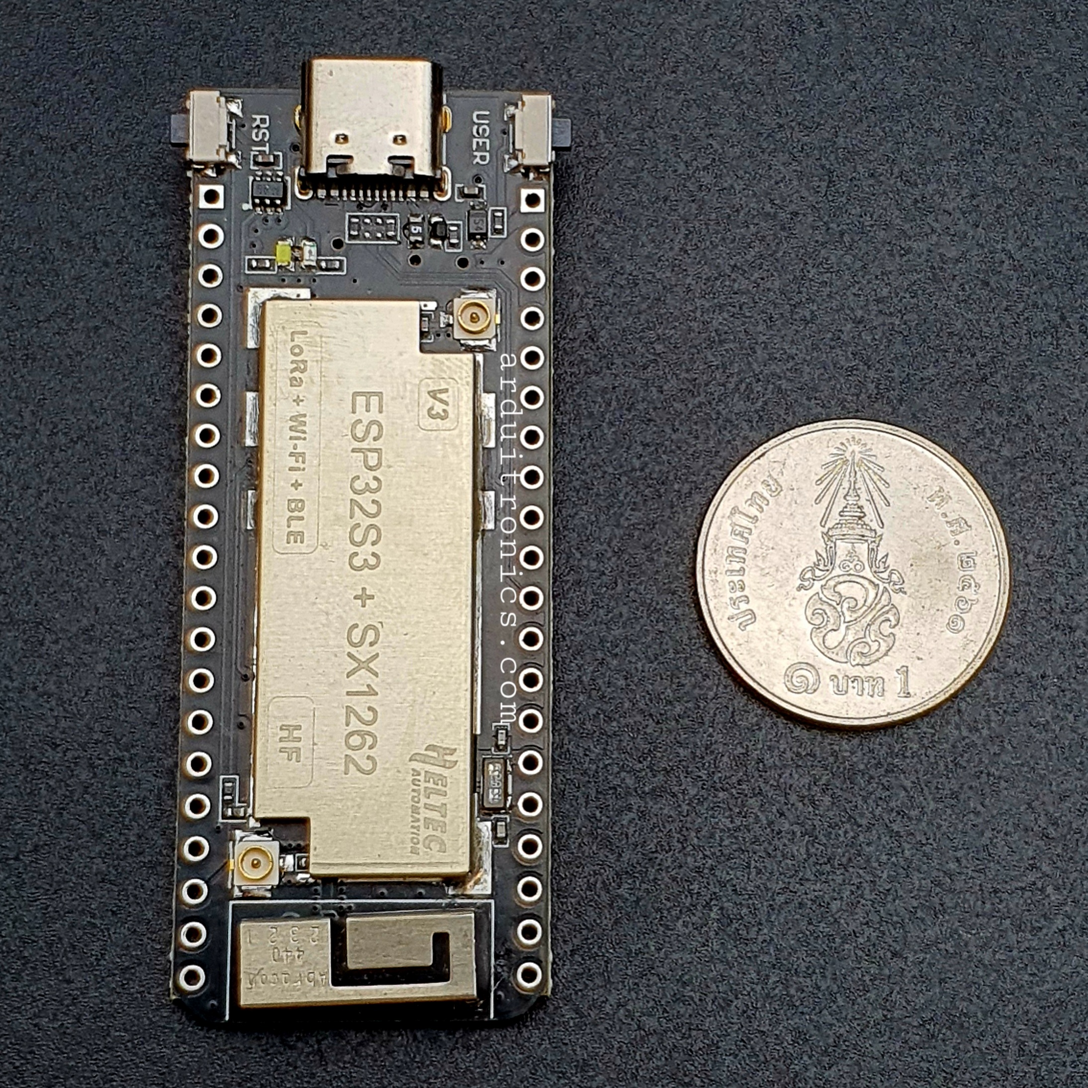 [Upgraded Version] LoRa 863 - 928MHz V3 SX1262 LoraWAN for Arduino + WiFi ESP32 ESP32S3FN8 + BLE - พร้อมสายอากาศ