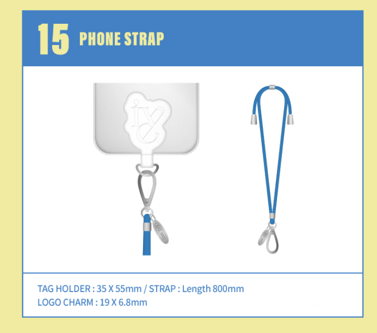 IVE -2024 IVE 2nd FANMEETING ＜MAGAZINE IVE＞ ของสะสม Phone strap
