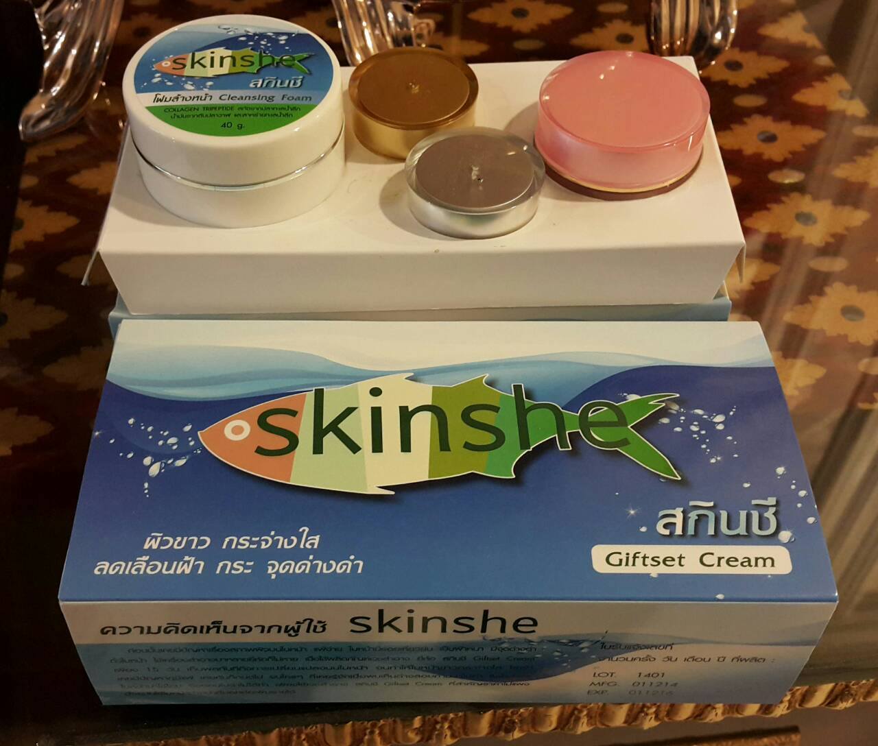 Skinshe สกินชี ผิวขาว กระจ่างใส ลดเลือน ฝ้า กระ จุดด่างดำ