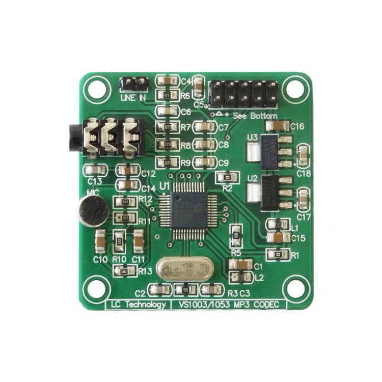 โมดูลเล่นเพลง MP3 / WMA / WAV / MIDI Player Module (VS1003) MP3 Module for Arduino