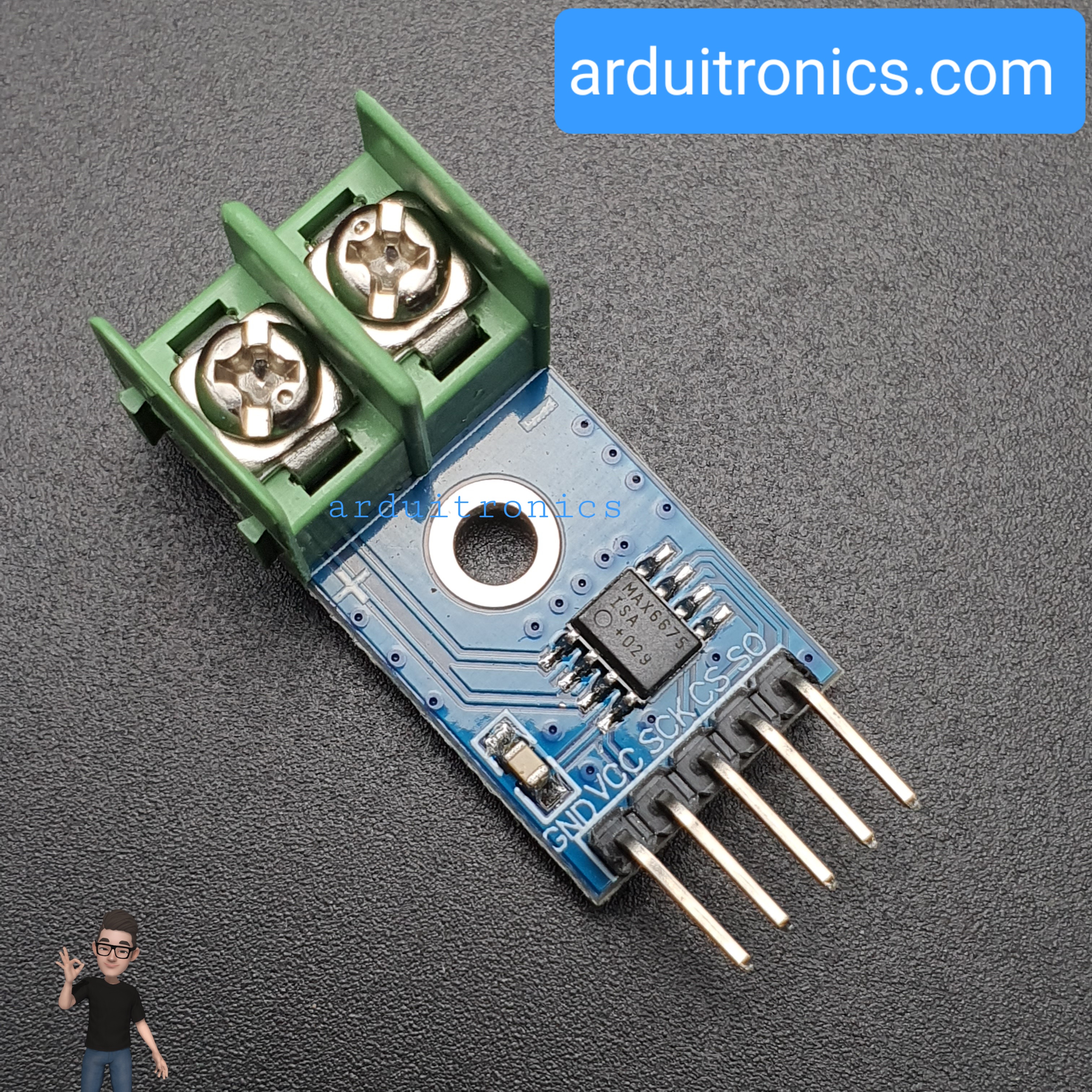 K-Type Thermocouple (MAX6675) Module with Temperature Sensor Probe