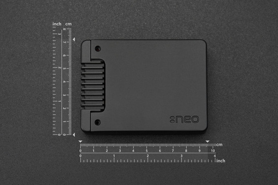 Aluminum Argon NEO 5 BRED Case with Built-in Cooling Fan (Compatible with Raspberry Pi 5)