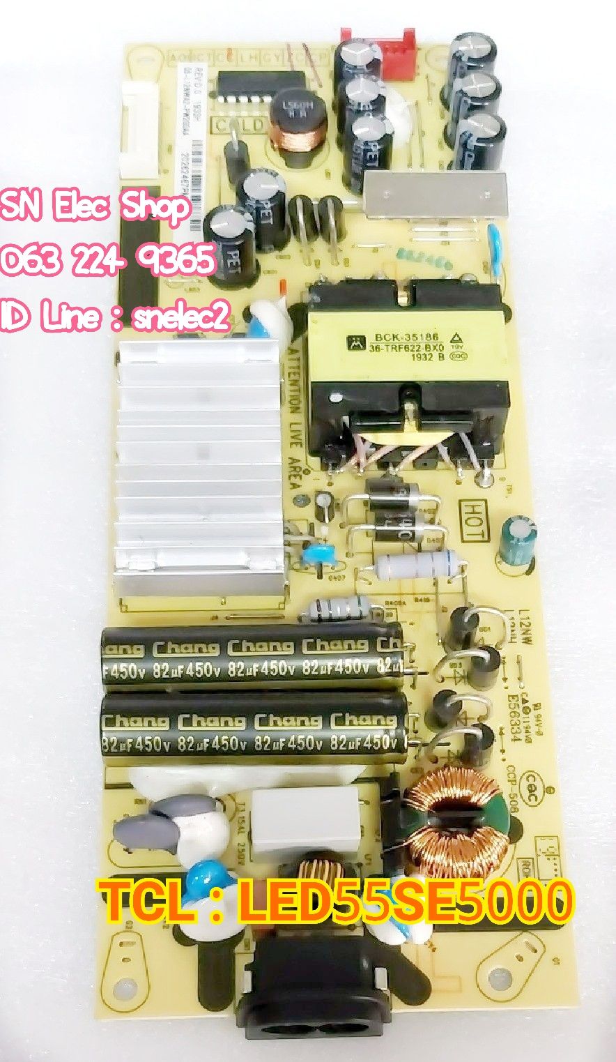 ซัพพลาย TCL รุ่น LED55P65US , LED55SE5000 , 55T6 พาร์ท 08-L12NWA2-PW200AA บอร์ดใหม่