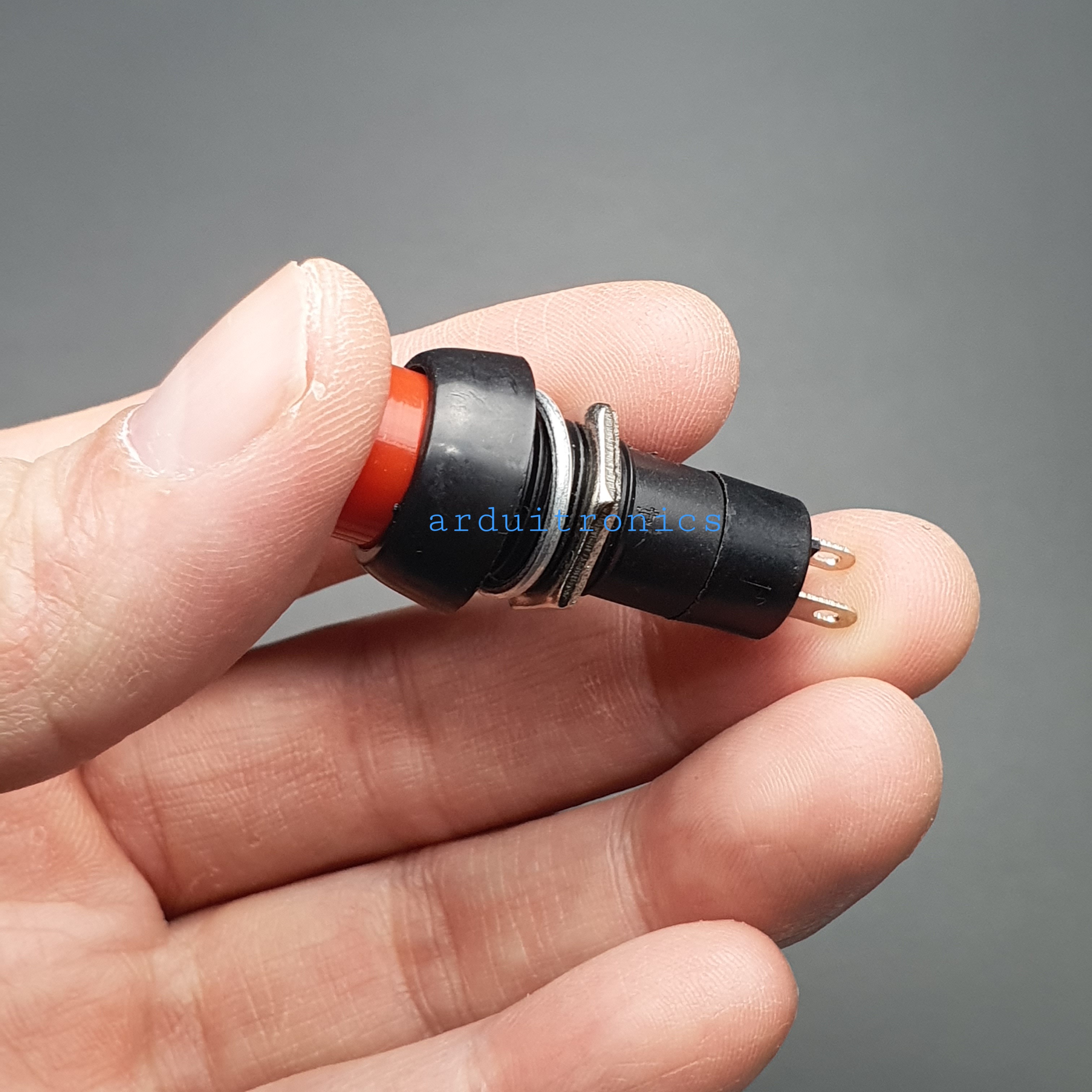 สวิตช์ กดติด กดดับ 250V 3A (สีแดง) - Red