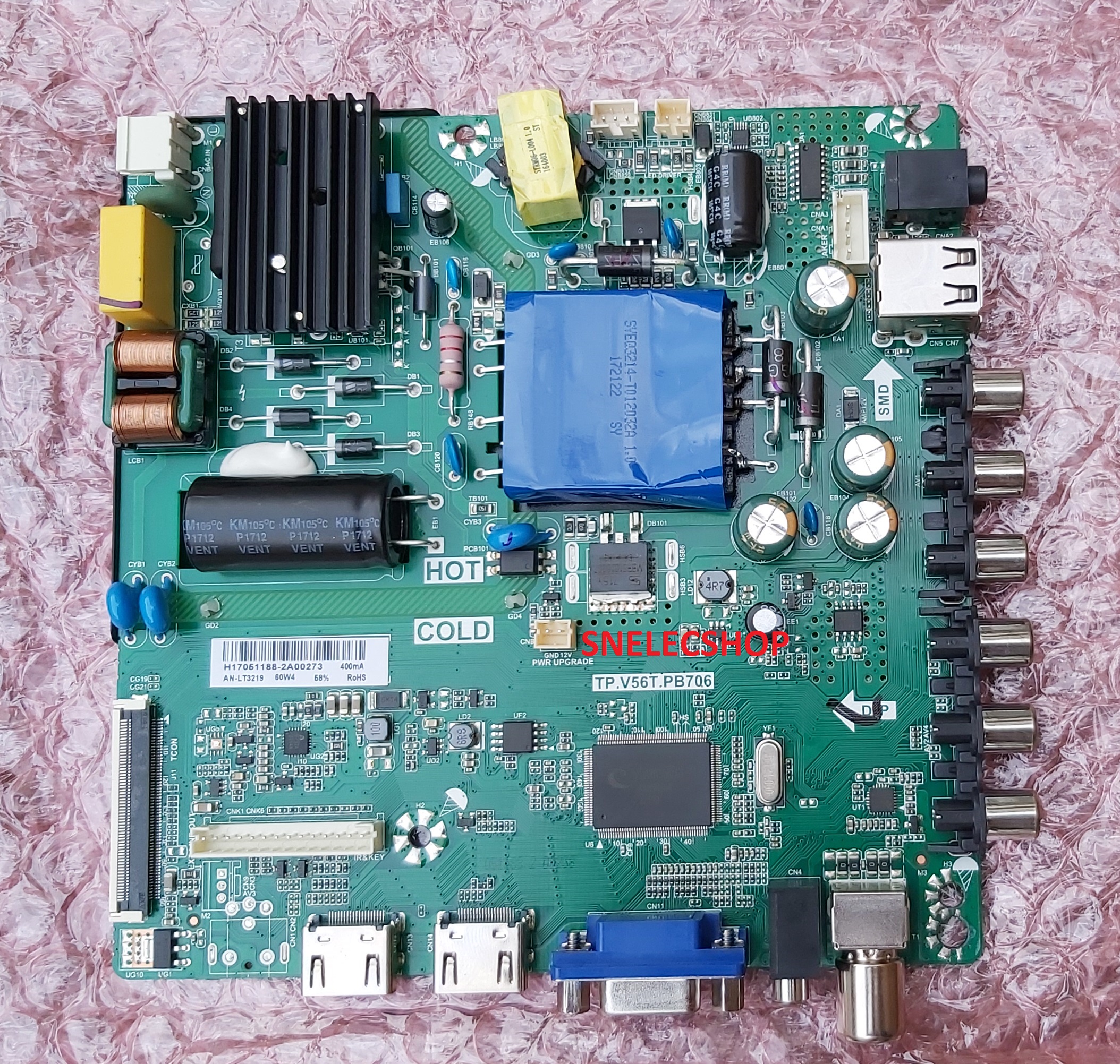 D11 ACONATIC : AN-LT3221 TP.V56T.PB706 บอร์ดสี่เหลี่ยม