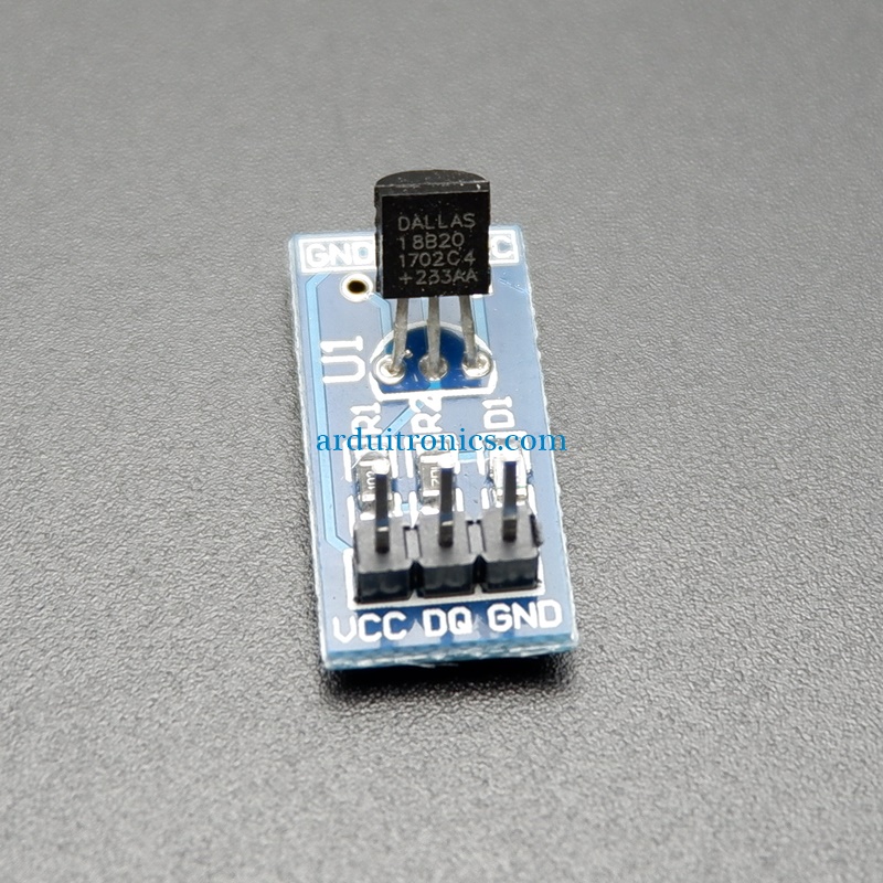 DS18B20 Temperature Measurement Module เซนเซอร์วัดอุณหภูมิ DS18B20 Blue PCB