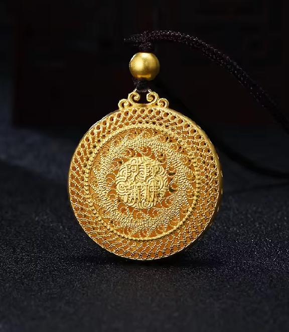 จี้พระพุทธ วัดพุทธ นันโม อมิตาภะ ปลุกเสกนำโชค ขนาด 2.5cm