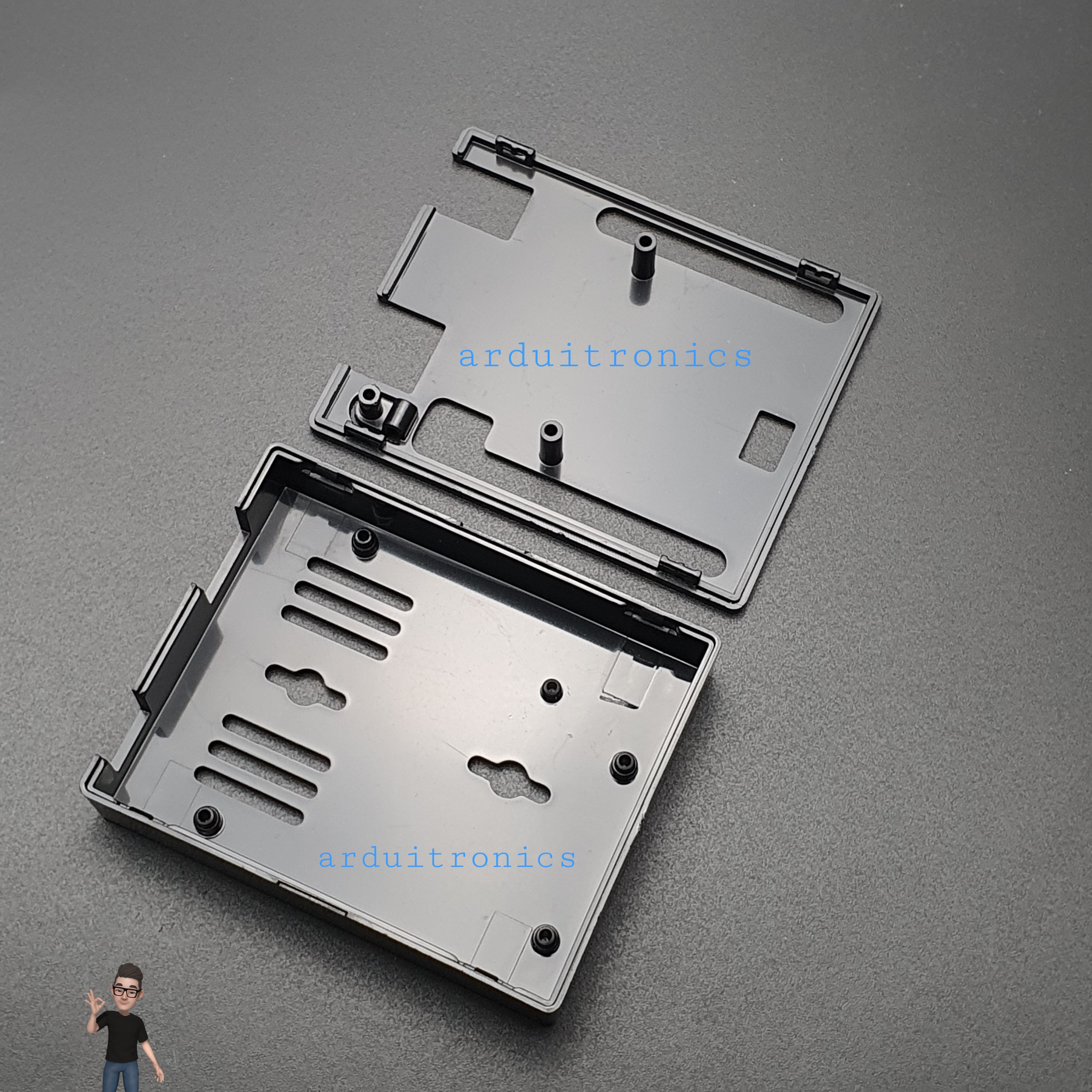 Black - Arduino UNO R3 ABS Case Box