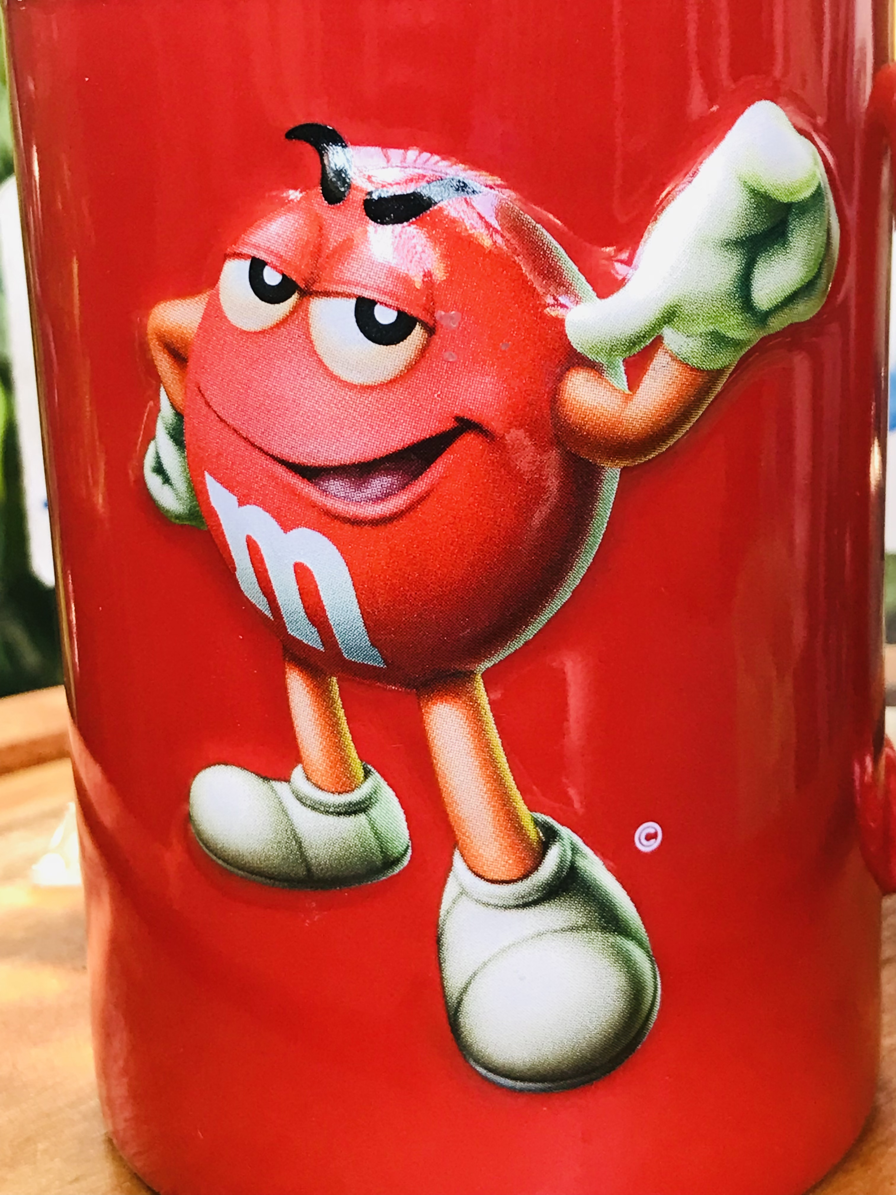 ใบละ 490 บาท ส่งต่องานสะสม Ceramic Mug แก้วมัคเซรามิค M&M ปี 2006 ลายปั๊มนูน