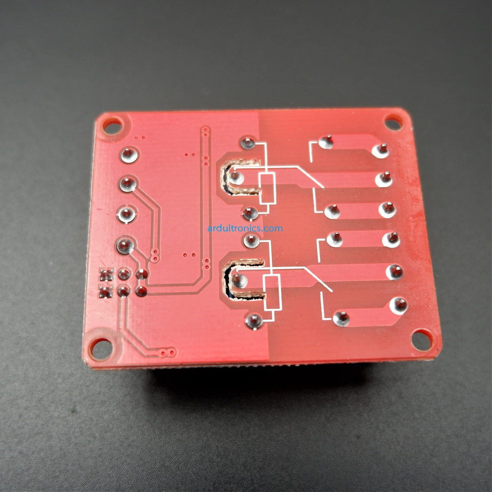 12V 2 Channel Relay High/Low Level Trigger Relay Module (Red PCB) หัวรีเลย์ Songle