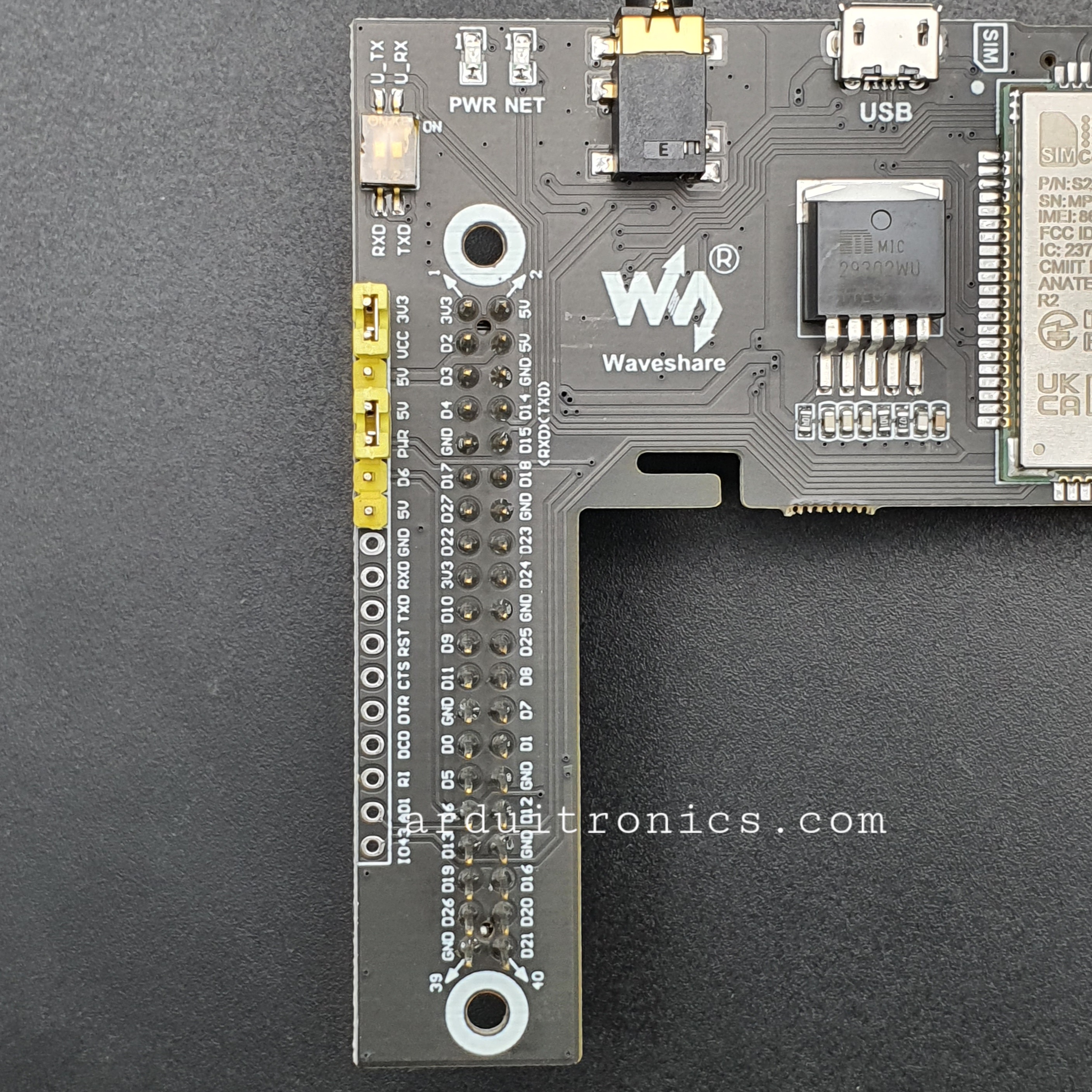 SIM7600G-H 4G / 3G / 2G / GNSS Module for Jetson Nano, LTE CAT4, Global Applicable (แท้จาก Waveshare)