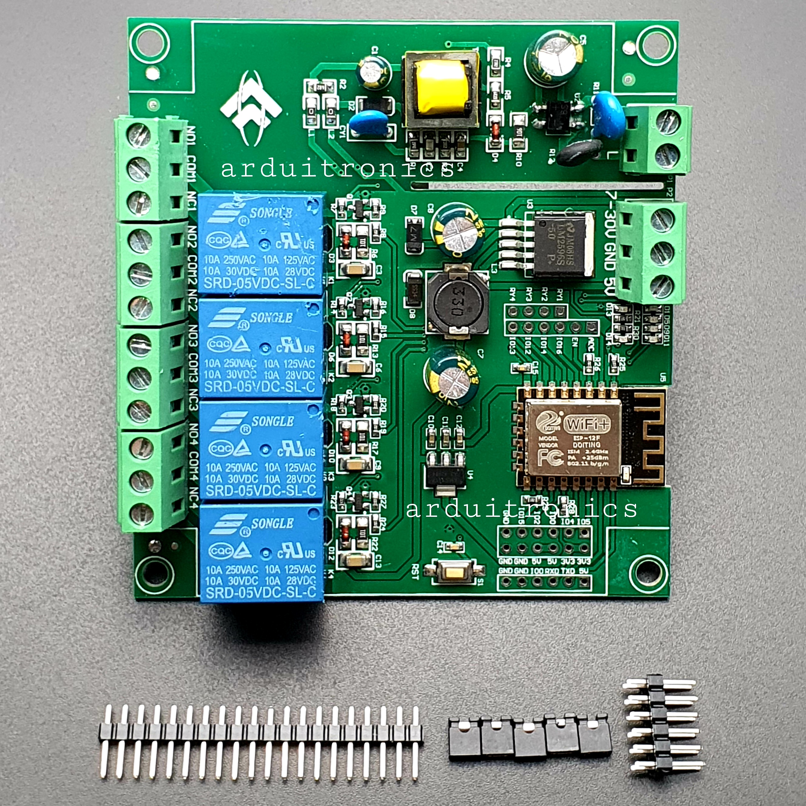 ESP8266 Wireless WiFi 4 Channel Relay ULE ESP-12F for Arduino