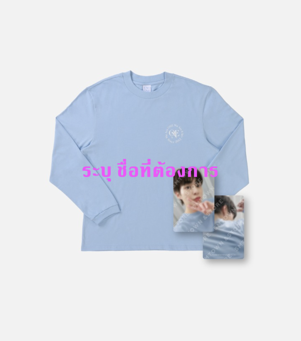 EXO -2024 EXO FAN MEETING : ONE MD - LONG SLEEVE+PHOTO CARD SET ระบุชื่อที่ต้องการ