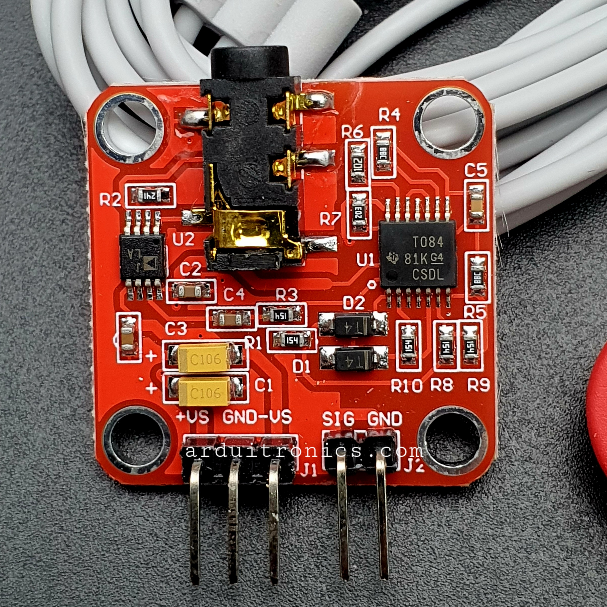 EMG Muscle Sensor Module + Free Electrode Pads