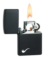 zippo ไฟแช็คzippo 218PL Pipe Lighter ไฟแช็คจุดไป้ป ฺBLACK