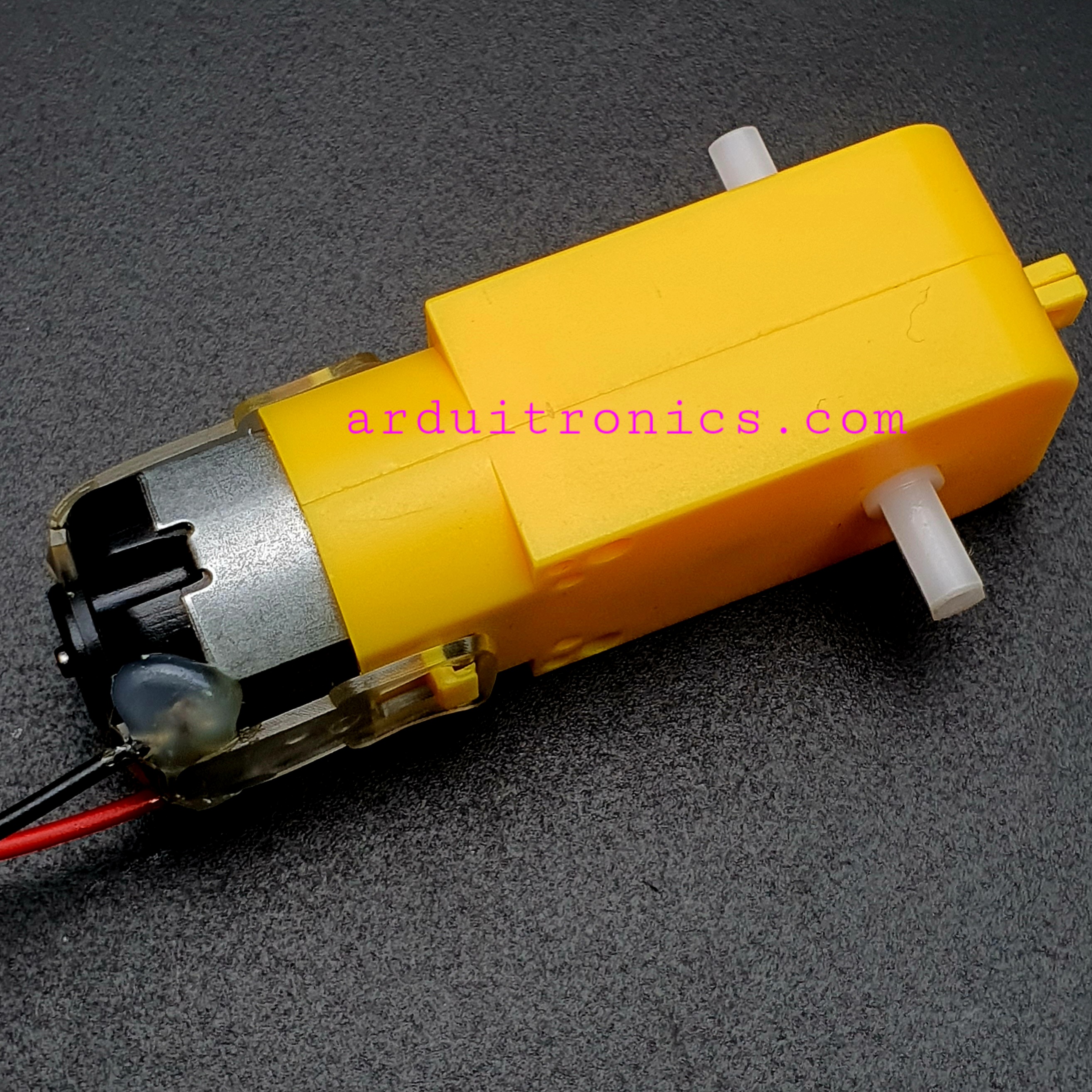 Gear Motor มอเตอร์แกนคู่ (อัตราทด 1:120) พร้อมสายไฟ