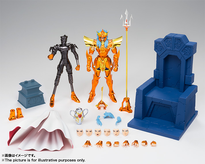 Saint Cloth Myth EX Sea Emperor Poseidon Imperial Throne Set