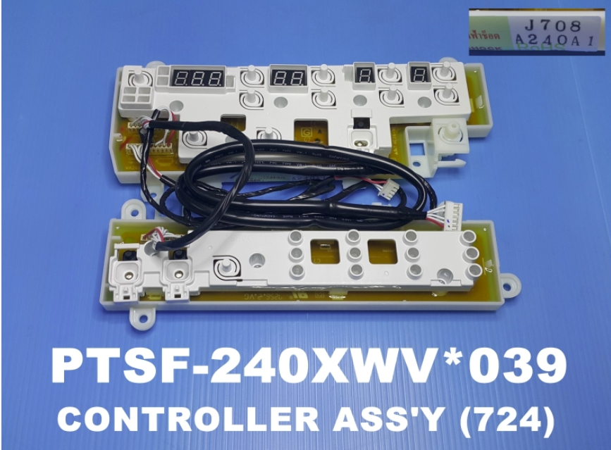 บอร์ดปุ่มกด เครื่องซักผ้า ฮิตาชิ พาร์ท PTSF-240XWV*111 ( PTSF-240XWV*039 )