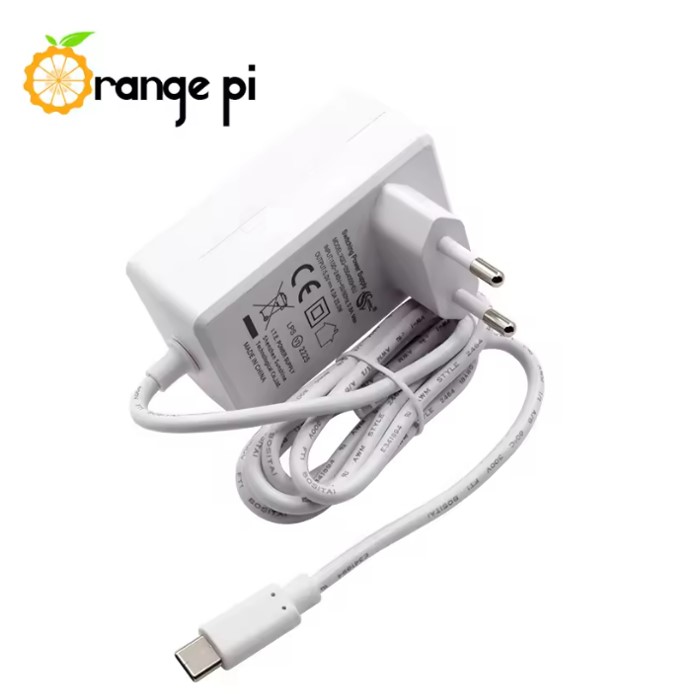 Orange Pi Power Supply 5V 4A (EU Plug, USB Type-C)