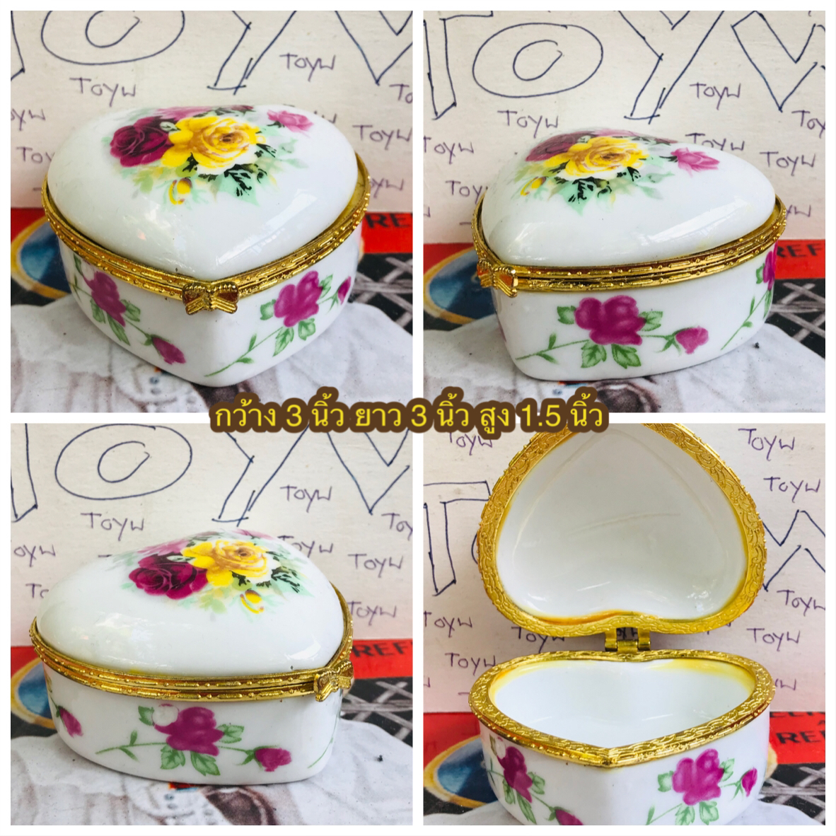 เริ่มต้น 120 บาท เก็บเก่า งานวินเทจตลับเซรามิค คละแบบคละลายคละขนาด ใส่ของใส่ยา ใ่ส่เครื่องประดับชิ้นเล็กๆ และของรักษ์อื่นๆ