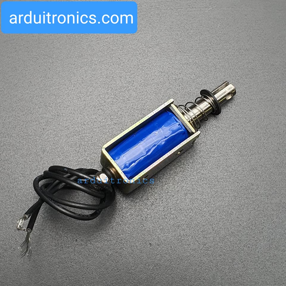 กลอนไฟฟ้า กลอนลิ้นชักไฟฟ้า Push-Pull Frame Type DC Electromagnet รุ่น JF-0530B 12V