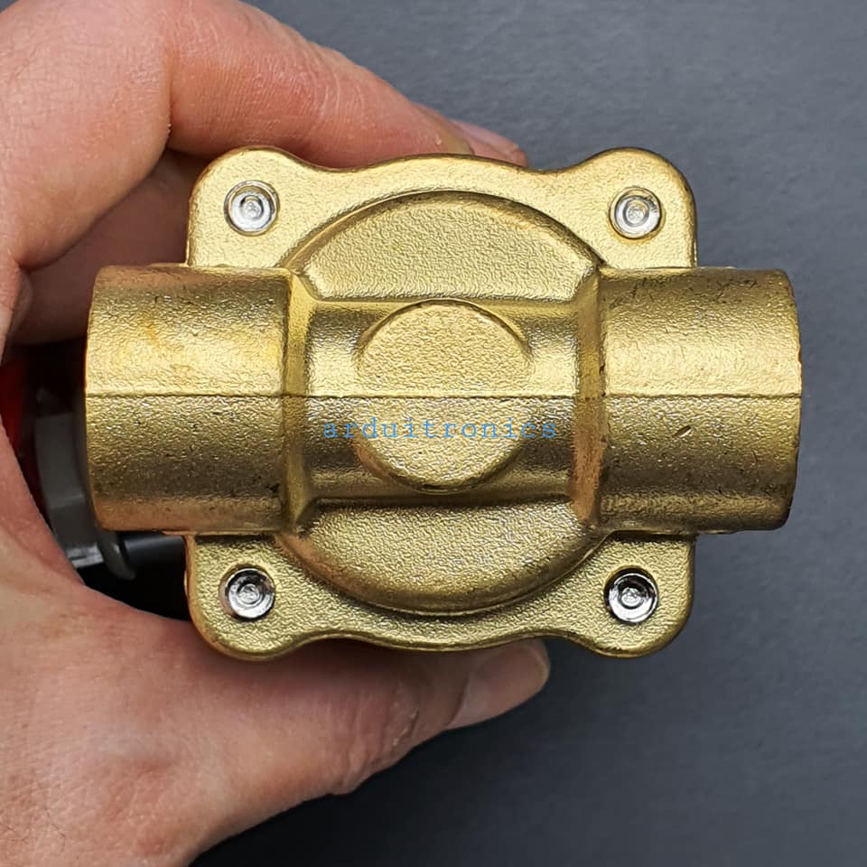 โซลินอยวาล์ว ทองเหลือง (Solenoid Valve Normally Closed) 4 หุน (1/2") 220VAC - ยี่ห้อ Senya 2W-160-15