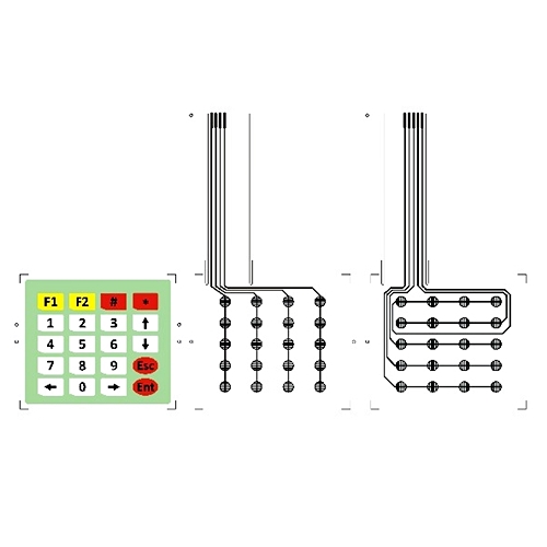 4x5 Matrix Keypad Keypad 4x5 คีย์ แบบฟังก์ชัน สำหรับ Arduino Membrane Matrix Keypad Switch