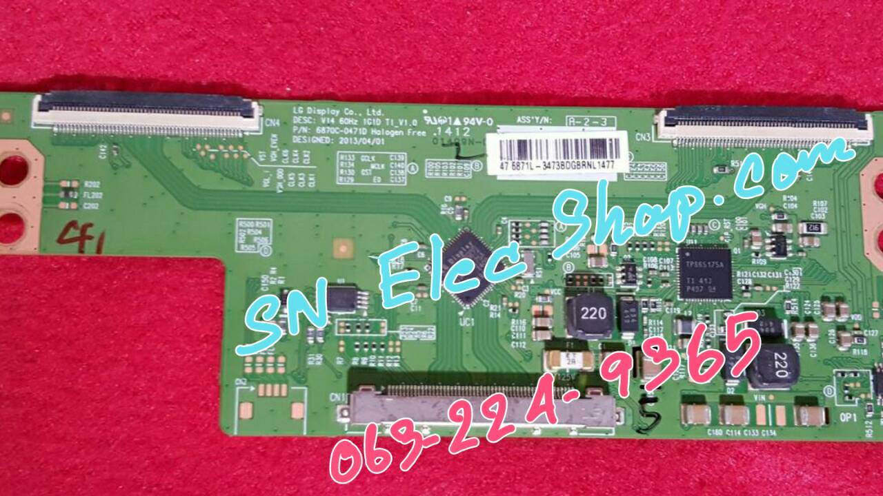 TOSHIBA รุ่น 47L2450VT บอร์ด T-CON ใช้ได้ถึง 55นิ้ว