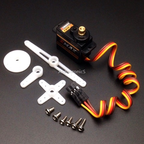 Mini Metal Gear Analog Servo for RC Model (EMAX ES08MA II 12g)