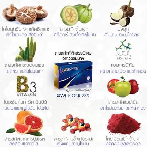 WL Kionu 789 ดับบริว แอล ไคโอนู 789 อาหารเสริมดูดไขมัน กล่องน้ำเงิน รุ่นใหม่ล่าสุด