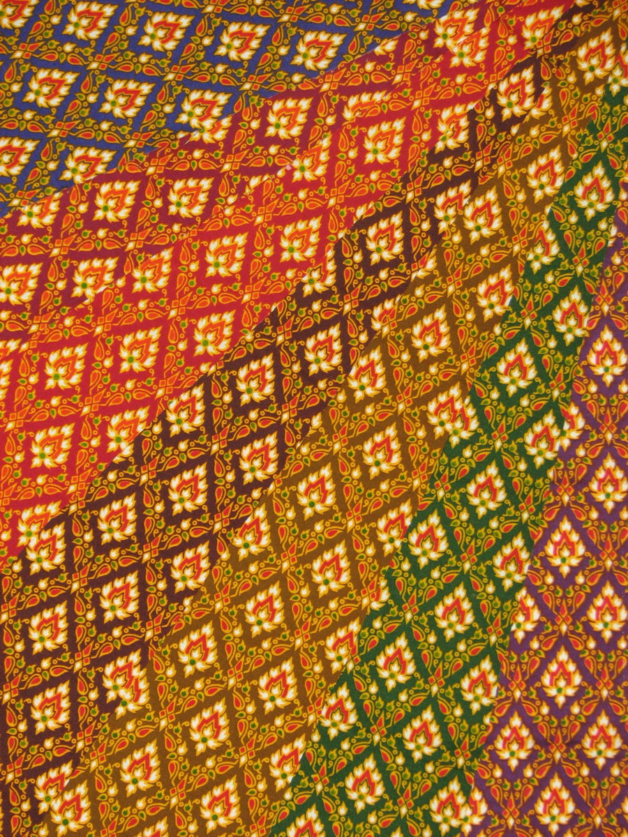 [D-MP2541] ผ้าถุงแม่พลอย 1.8เมตร เย็บพร้อมนุ่ง คอตต้อน 100%