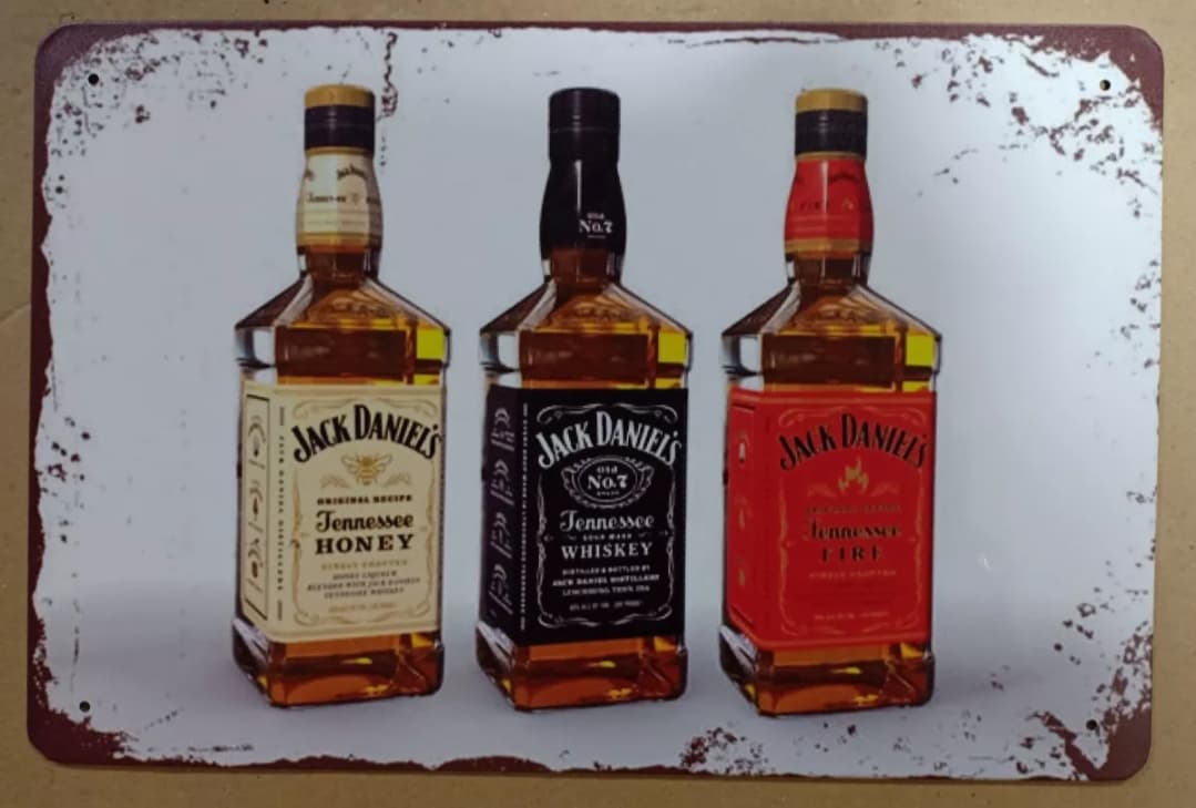 แผ่นป้ายสังกะสีวินเทจ