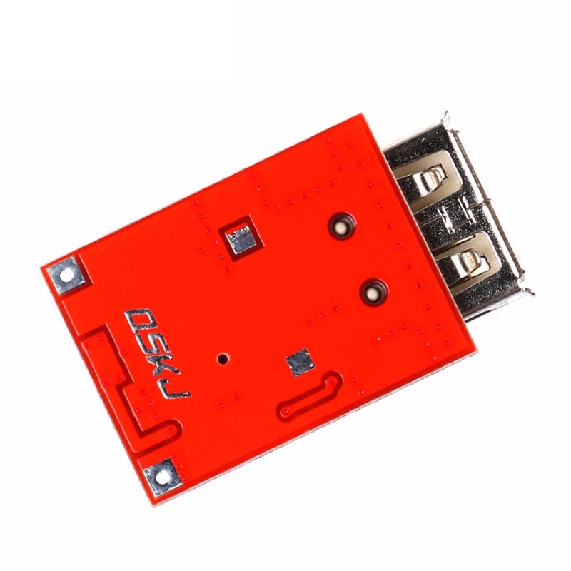 DC-to-DC Step Up Module 5V 1A with USB Output (1-5V to 5.1-5.2V) - Red PCB