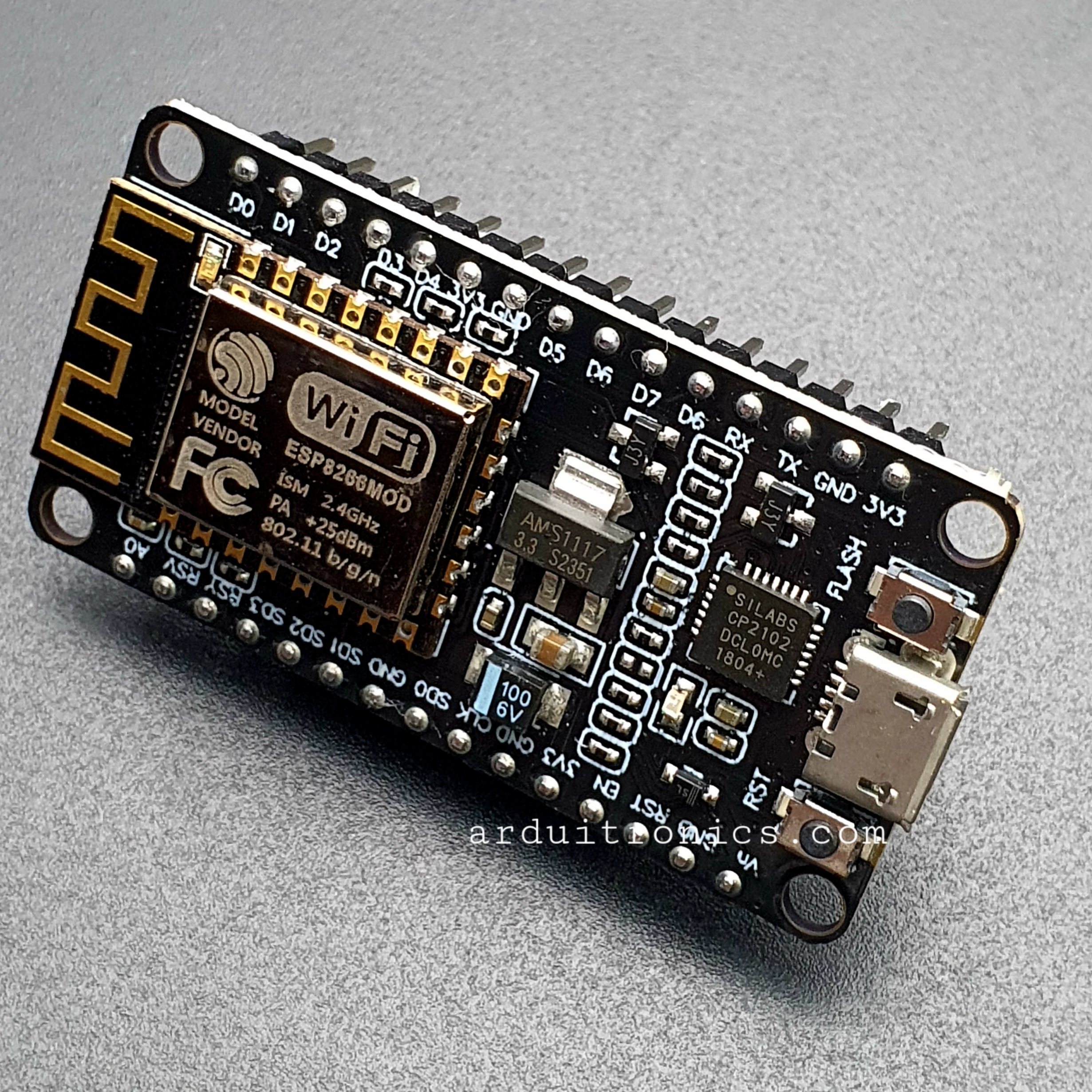 NodeMCU V2 (ESP-12E) ใช้ชิป USB รุ่น CP2102 แบบที่ 2