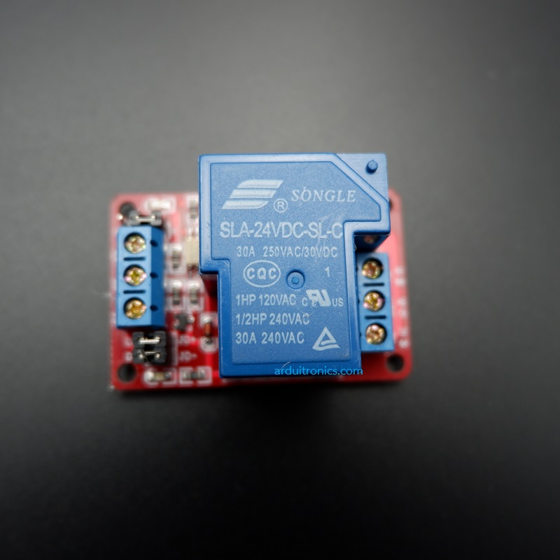 30A 24VDC Power Relay Coil ( High/Low Level Trigger )