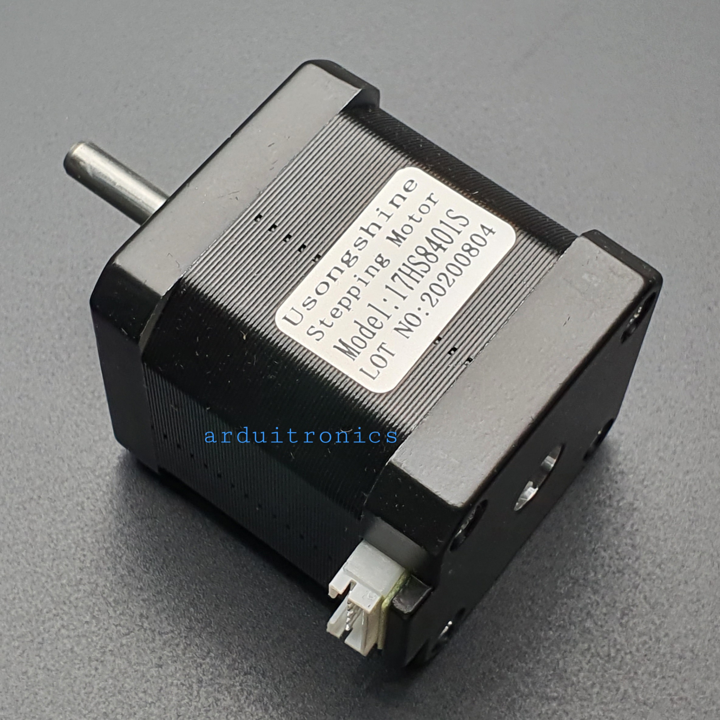 Stepping Motor แรงบิด 0.48 N.m - 1.8A (17HS8401S) สีดำ พร้อมสาย connector