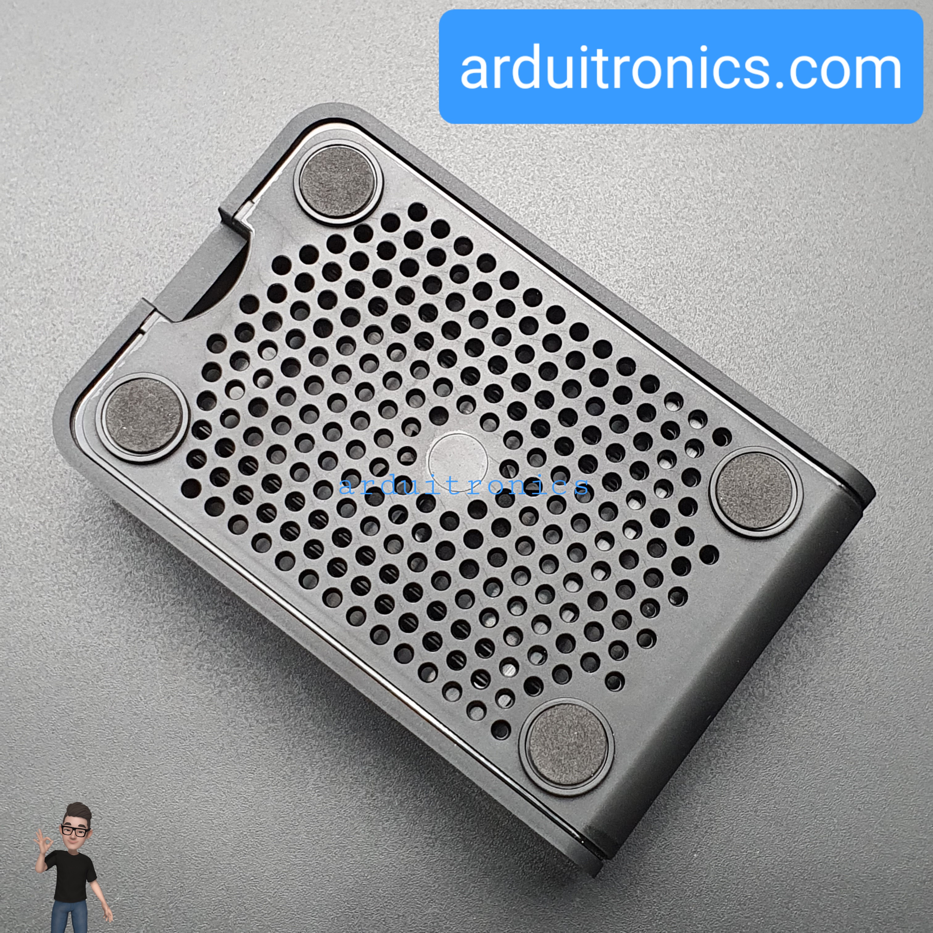 Official Case for Raspberry Pi 4ฺB ฺBlack - แบบฝาเลื่อน (สีดำ)