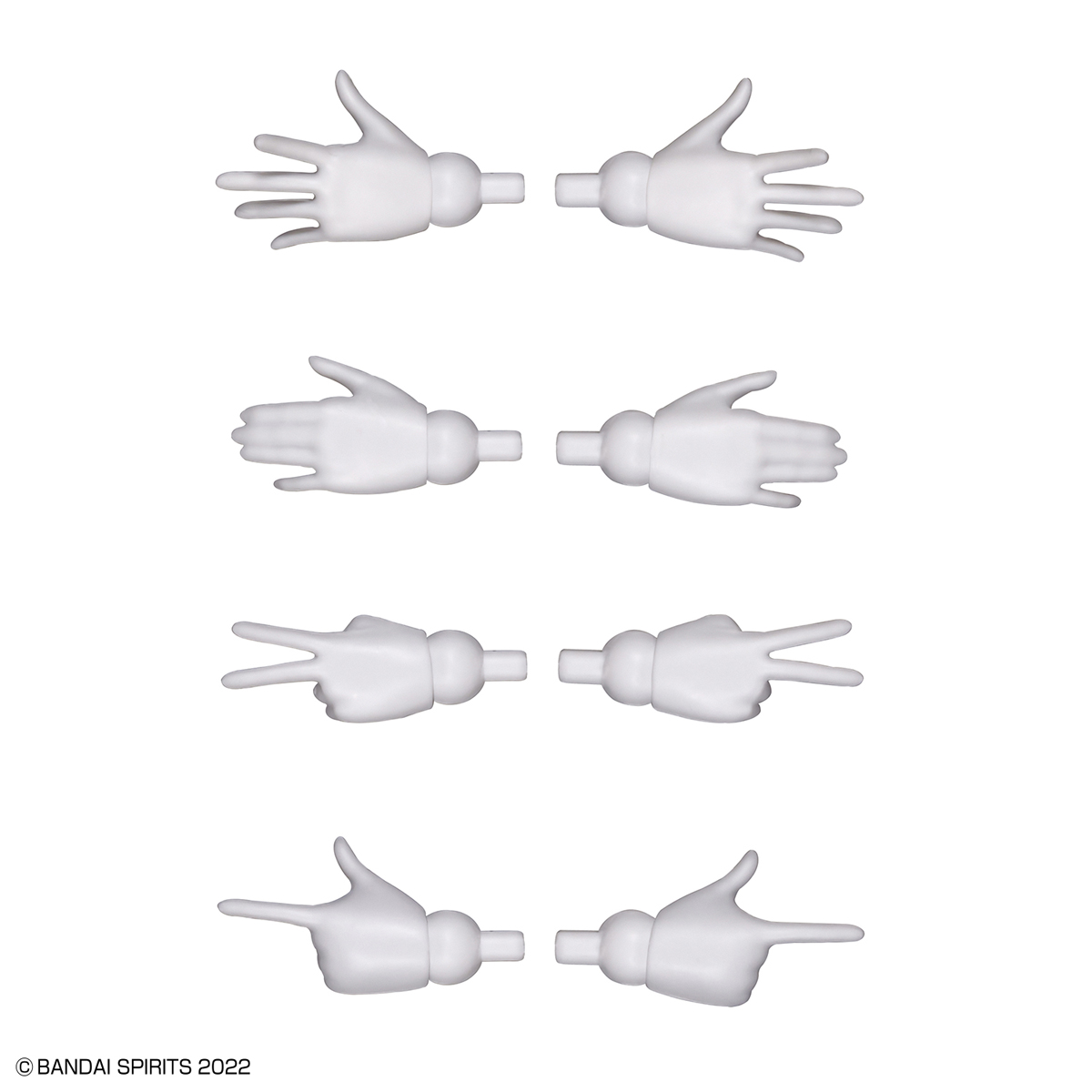 30MS Option Hand Parts [White/Black]