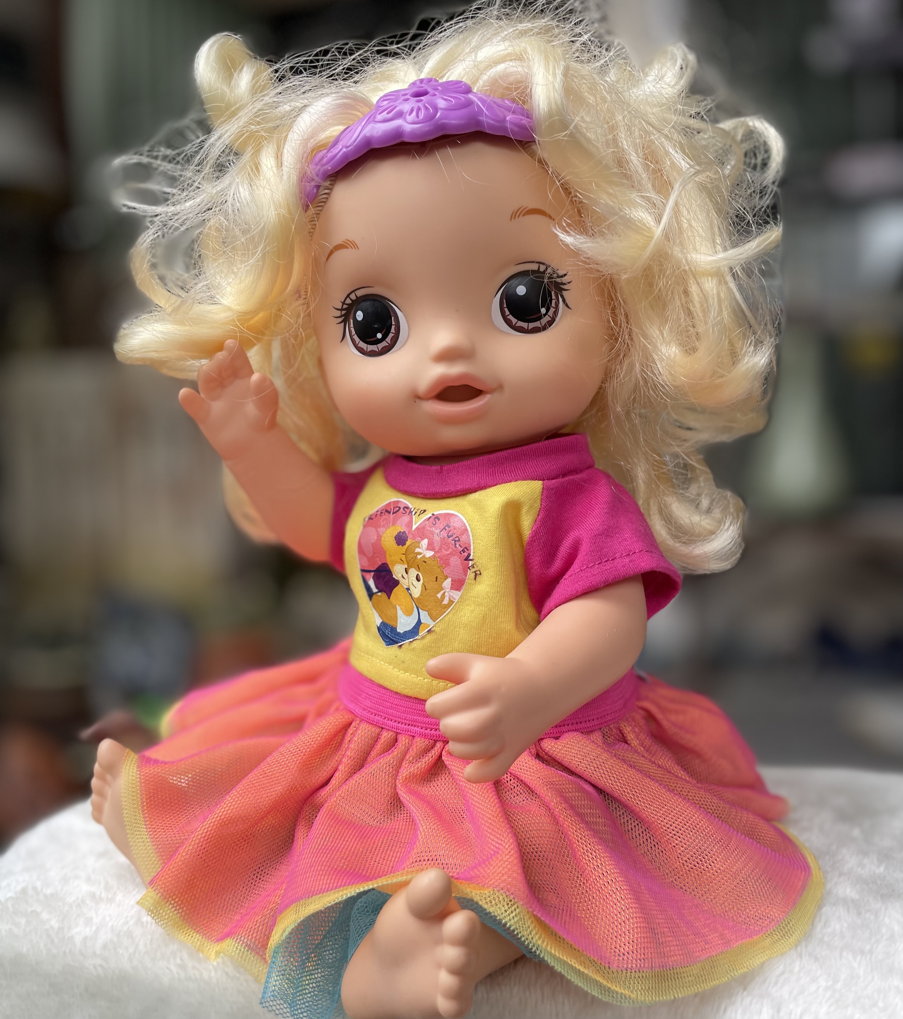 ตุ๊กตาเบบี้อไลฟ์ 12 นิ้ว Baby Alive ตุ๊กตาพูดได้ แขนขาขยับได้